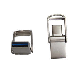 时尚USB 3.0 Type-c USB闪存驱动器2.0 4gb 128GB 2合1旋转闪存驱动器，用于Type-c或Android双USB自定义徽标