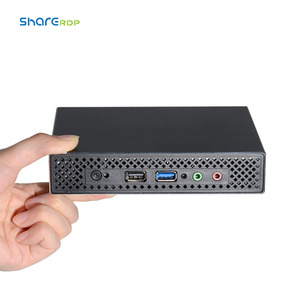 Mini ordenador de escritorio virtual, pantalla dual sin ventilador, intel celeron j1900, quad core, 8g ram, mini pc - Product Image 1