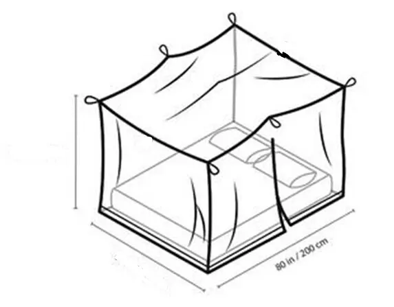 Quick Easy Installation mosquito net bed canopy house