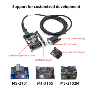 MASUNG高感度バーコードスキャナーコードリーダーQRバーコードスキャナーモジュールバーコードスキャンエンジン1D2Dブラックストック32ビット9g - Product Image 2