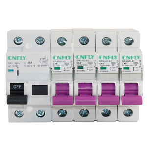CNFLY MCB RCCB Series 240/415V 1POLE 16A 25A 32A 40A 50A 63A Power Electrical Distribution System Circuit Breaker - Product Image 3