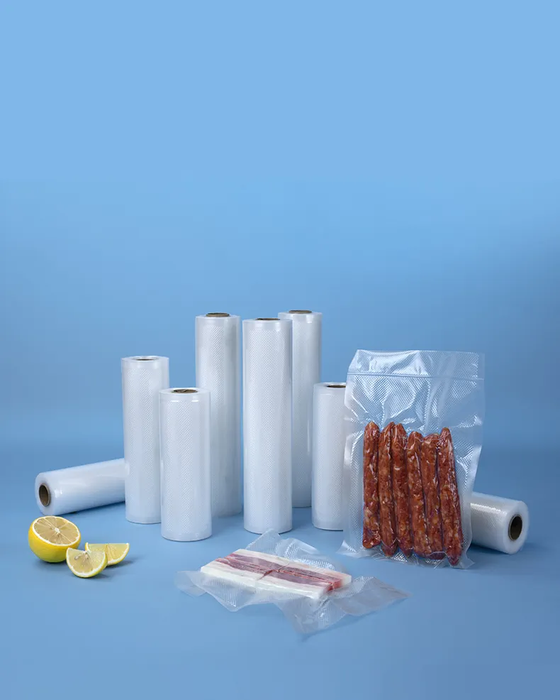 Durable Food Grade Plastic Bags-Vacuum Sealer Rolls Heat Seal Handle Industrial Household Use Enhancing Jelly Preserving Food
