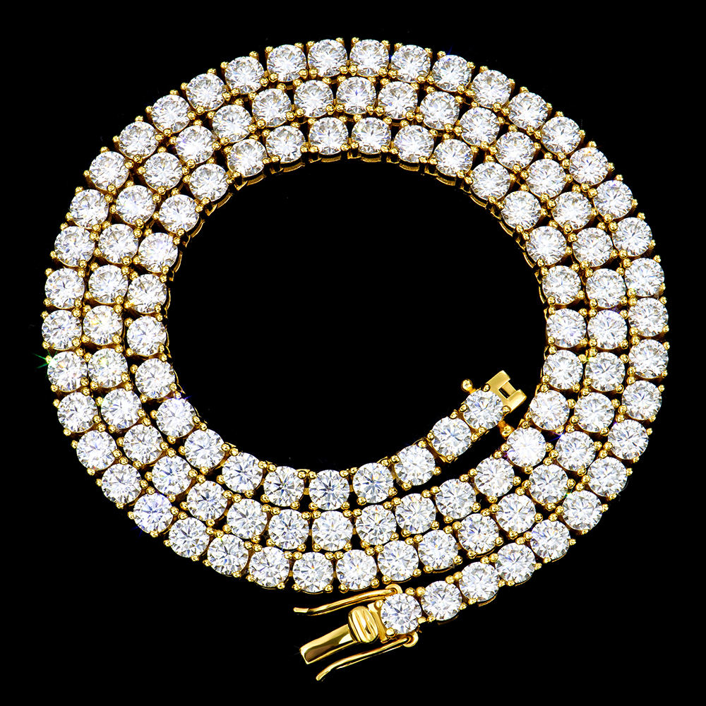 4mm yellow gold plated