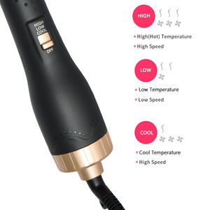 3 ב 1 חם עיצוב כלים צעד אחד volumizer מייבש שיער מברשת 1200w חמה עם ציפוי קרמיקה