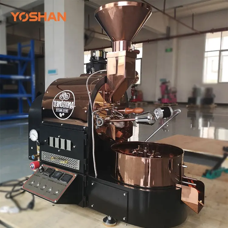 Yoshan Profesional Set Commercia Listrik 30Kg 20Kg 12Kg 10Kg 6Kg 5Kg Gas Pemanggang Roti Biji Kopi Mesin Kopi untuk Dijual