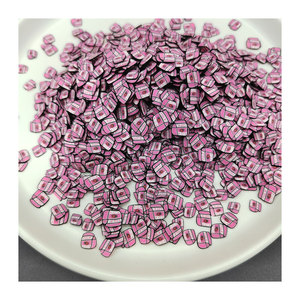 Blue Pink Milk Box Soft Clay Sprinkles Slime Craft Playing Toys for Kids 5mm Polymer Clay Confetti Fit Nail Art