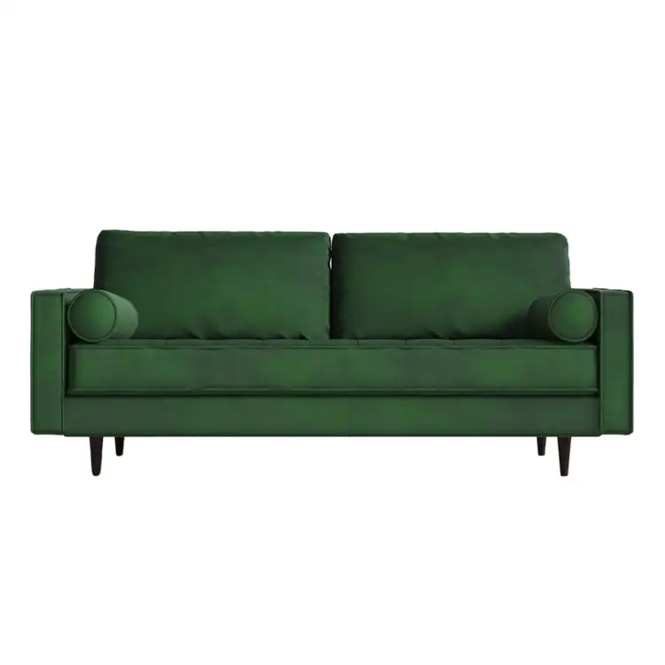 Muebles de terciopelo modernos para el hogar, de dos asientos sofás de sala de estar, Color y diseño Universal, tamaño personalizado
