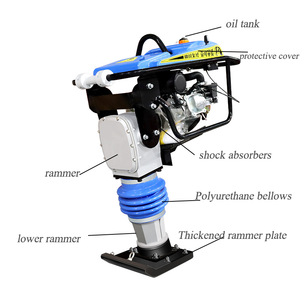 Gx160 Xăng Xăng 6.5HP động cơ cầm tay nhỏ rammer compactor tamping rammer với Core thành phần động cơ - Product Image 4