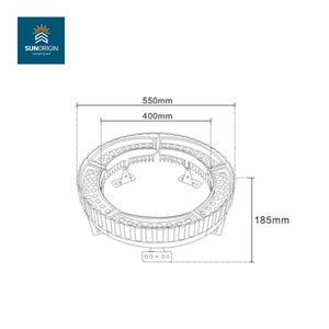 LEDツリーマウントリングライト屋外防水円形ツリースポットライトRGB多色景観ツリー照明 - Product Image 2