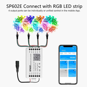2400IC çok kanallı SPI BT gruplama bireysel dijital Led şerit adresli piksel Led denetleyici SP602E - Product Image 5
