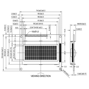 Módulo LCD STN monocromático de 2,6 pulgadas 16x4 con pantalla LCD de 6800 8080 con caracteres de interfaz SPI I2C 1604 - Product Image 6