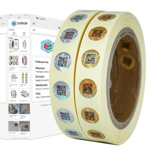ブランド詐欺を防ぐためのカスタムAI認証システム3D QRコードレーベルステッカー - Product Image 1