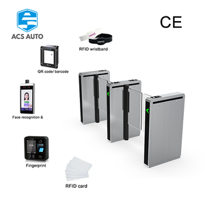 ACS tự động tốc độ cửa quay tự động | Nhận dạng khuôn mặt liền mạch & Quét mã QR để kiểm soát truy cập phòng tập thể dục & chấm công - Product Image 1