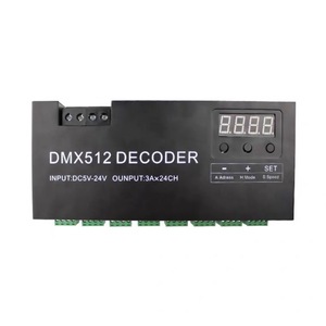 Заводское 24-стороннее ROHS сертифицированное DMX512 решение для освещения декодера с контроллером DMX и диммерами для 12-24 В - Product Image 2