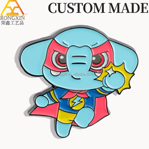 Mới Nhất Phong Cách Động Vật Chọc Mon Phim Hoạt Hình Kim Loại Pin Huy Hiệu Dễ Thương Mềm Men Trâm Anime Cho Tốt Nghiệp UV In Men Cứng - Product Image 6