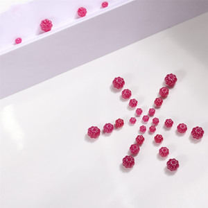 Factory Price Pumpkin Bead Natural Cut Cultivation Ruby Loose Gemstones Laboratory Blood 3-6mm Red Ruby for Jewelry Making - Product Image 4