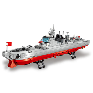 JIESTAR Big Set Adult Hobby Collectible Simulated 052C Destroyer Model Building Block Unique Home Decor Warship <strong>Battleship</strong> <strong>Toy</strong> - Product Image 2