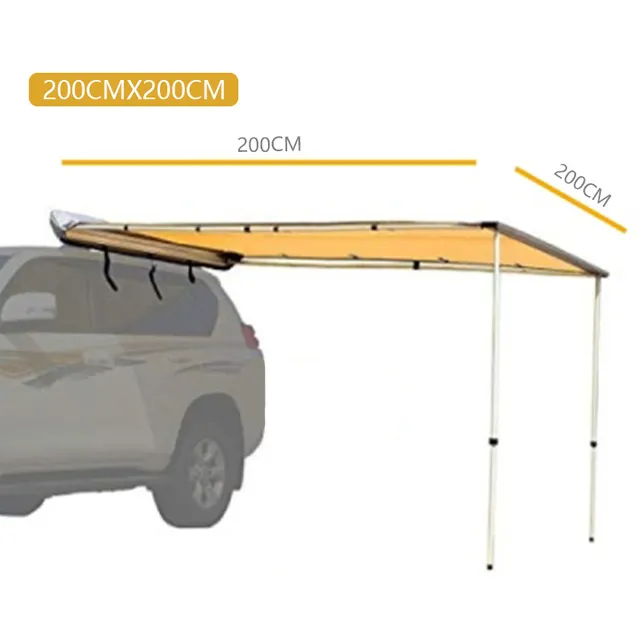 Uto-tienda de campaña para techo de coche, toldo lateral con luz LED, 4 AM4 C