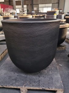 出售高品质碳化硅碳化硅水冷坩埚450千克铜黄铜铅金属熔炉石墨坩埚