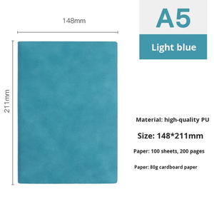 Design classico elastico colorato B5 A5 A6 A7 cartonato quaderno scuola LOGO personalizzato diario diario taccuino - Product Image 6