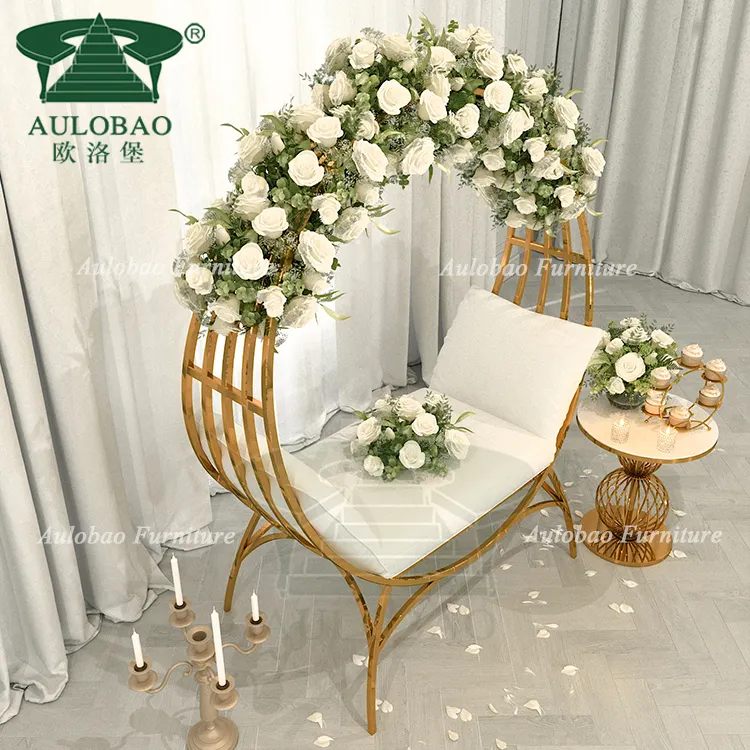 Silla de comedor de diseño moderno, jaula de pájaros, de acero inoxidable dorado, para Hotel, boda