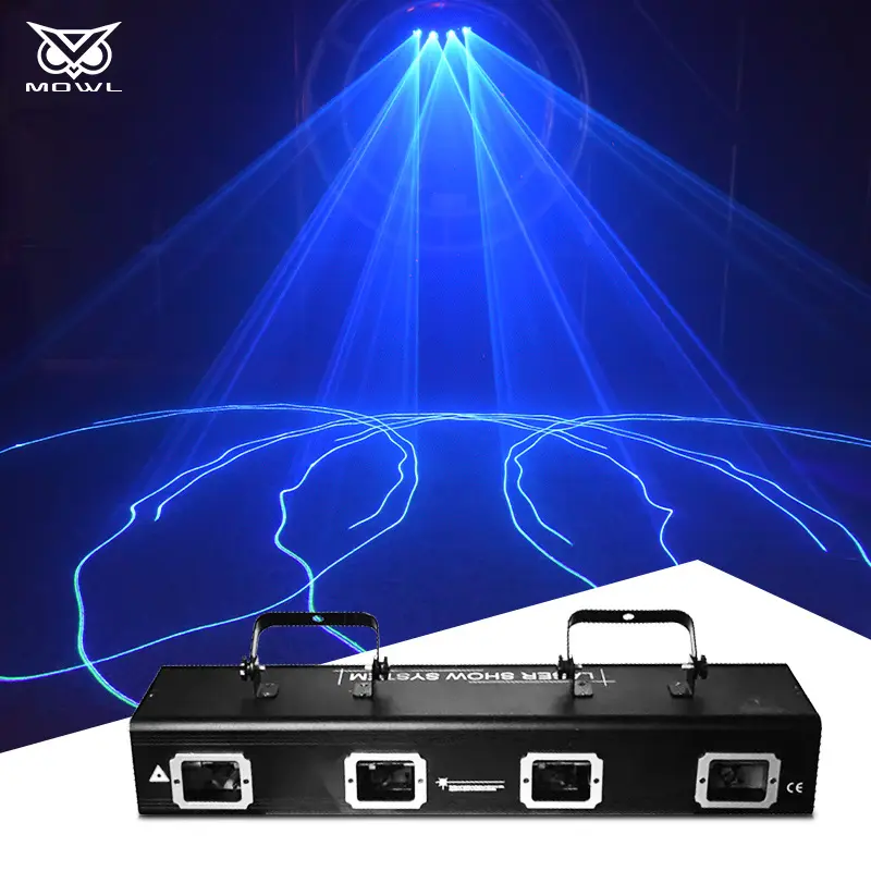 Vendita diretta in fabbrica 4 teste linea DMX RGB luce Laser a colori per discoteca DJ Bar Stage