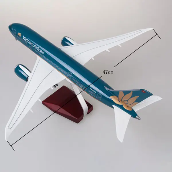 1/130 Maßstab 43CM Vietnam Airlines Boeing B787 Flugzeug modell Zivil luftfahrt Passagier flugzeug Simulation Dekoration Geschenk