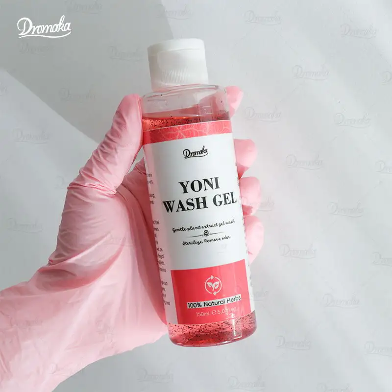 Фирменная торговая марка Yoni Wash для натурального женского мытья, гель для мытья Yoni со сбалансированным очищающим средством PH с экстрактами алоэ и ромашки