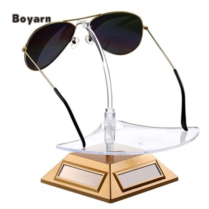 Boyarn occhiali solari vetrina 360 gradi espositore rotante per occhiali da sole porta esposizione all'ingrosso
