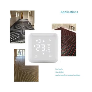 Venta al por mayor de fábrica Tuya inalámbrico WiFi termostato digital moderno controlador de temperatura de pantalla táctil para programación semanal Hotel - Product Image 2