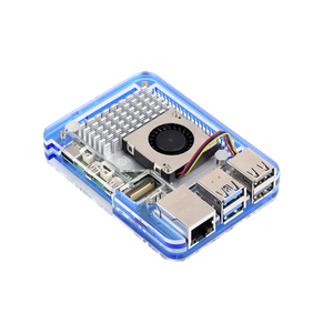 Aismartlink unterstützt die Installation des offiziellen aktiven Kühlers, des transparenten und blauen Acryl gehäuses für Raspberry Pi 5 - Product Image 4