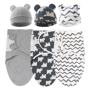 Fasciatura per bambini 3-6 mesi fasciatura coperta sacco per dormire per neonato stampato in cotone organico sacco a pelo - Product Image 3