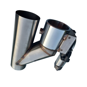 Exhaust <strong>Header</strong> Pipe Stainless Steel Dual Valve With Dual Valve System Switch Remote2'' 2.<strong>5</strong>&quot; 3&quot; Electric Exhaust Cutout Kit Y Pip
