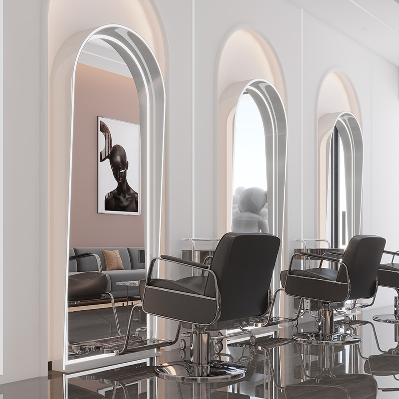 Light luxury-minimalist single-sided mirror white