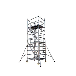 Escaleras y plataformas de andamio de acero de extensión para sitios de construcción