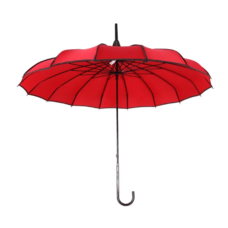 Pagoda-paraguas de Control Manual, sombrilla gótica roja, 2021