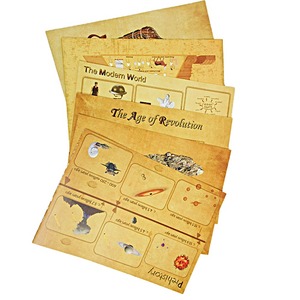 โบรชัวร์กล่องหนังสือการ์ตูนวินเทจหนังสือเล่มเล็กพิมพ์ประวัติศาสตร์หนังสือ