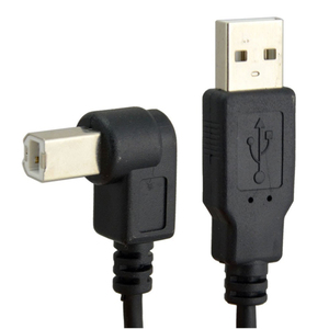 OEM USB 2.0 erkek 90 derece sol açı USB 2.0 B erkek kablo ücretsiz örnek mikro-usb tipi PVC ceket bilgisayar yazıcı için örgü - Product Image 2