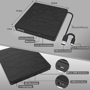 外部光盘驱动器，7合1 USB 3.0超薄便携式光盘刻录机，光盘刻录机外部光盘驱动器 - Product Image 2