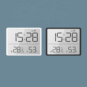 Magnetischer LCD-Digital wecker Großbild schirm Datum Temperatur Luft feuchtigkeit anzeige Multifunktion aler Schreibtisch kühlschrank Wand montage - Product Image 3