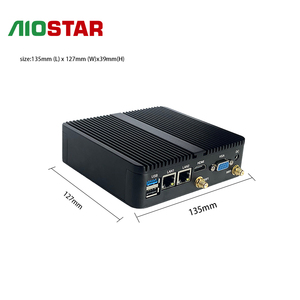 J1800 ile fansız endüstriyel mini PC/J1900/N2840 <span class=keywords><strong>CPU</strong></span> Gigabit ağ bağlantı noktaları 8G DDR3 RAM VGA HDM1 endüstriyel bilgisayar için