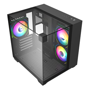 Escritorio Micro Atx Computer Cases & Towers Herramientas Gaming Cabinet Matx Computer Case PC con ventana de panel lateral - Product Image 1