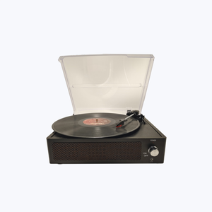 Vintage Turntable in One Old Style Phonograph with Built-in Speaker and Subwoofer 3.5mm Auxiliary <strong>Input</strong>/<strong>USB</strong>/FM Radio - Product Image 2