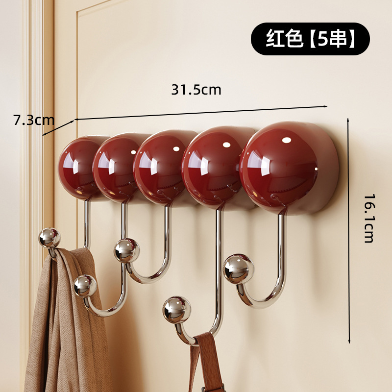 Vintage Red - 5 Hook