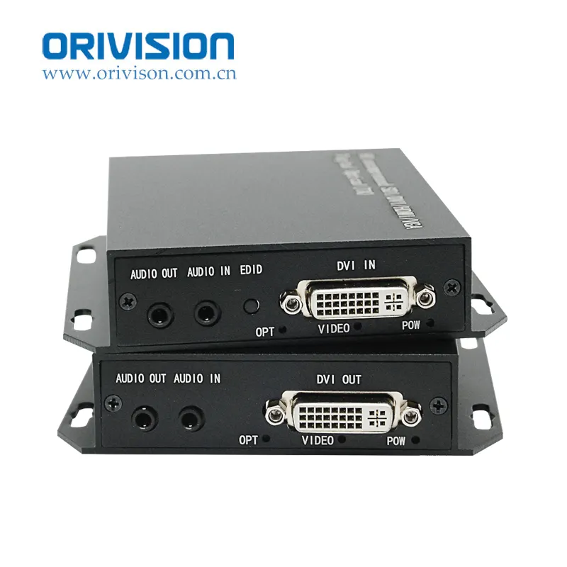 1920*1200 @ 60hz DVI Optical Fiber Extender mit einzelnen modus 1 core Fiber Optic DVI Converter