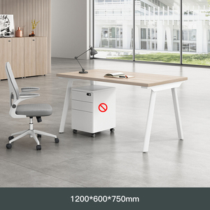 Escritorio para ordenador con partición de oficina y estación de trabajo de diseño moderno - Product Image 5