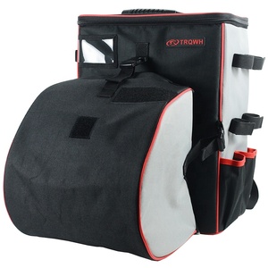 TRQ Factory Custom Welder Backpack Welding Tool <strong>Bags</strong> with Helmet Pouch Welding Tools Backpack - Product Image 1