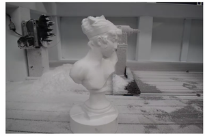 Máquina de escultura de espuma 3D CNC de 4 ejes EPS, enrutador de madera de Control DSP de un solo husillo fácil de operar para la industria publicitaria - Product Image 5