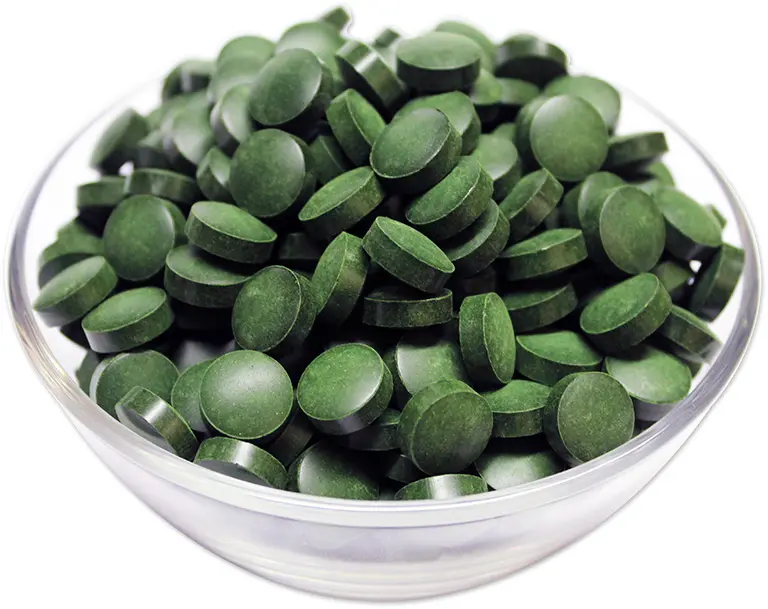 Yüksek kaliteli organik Spirulina/Chlorella tozu tabletler kapsül