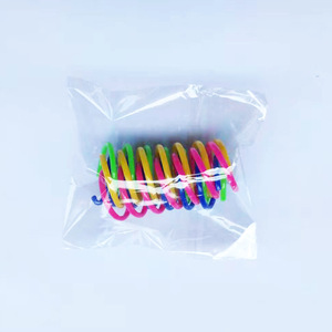 猫创意螺旋弹簧玩具消磨时间，保持健康互动耐用重型塑料彩色弹簧 - Product Image 6